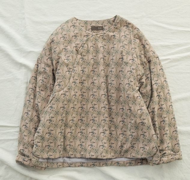 燕燕~棉麻商品~燈芯絨.    印花復古加厚短棉衣鄉野生活古風碎花小棉襖上衣.  ab2243301 