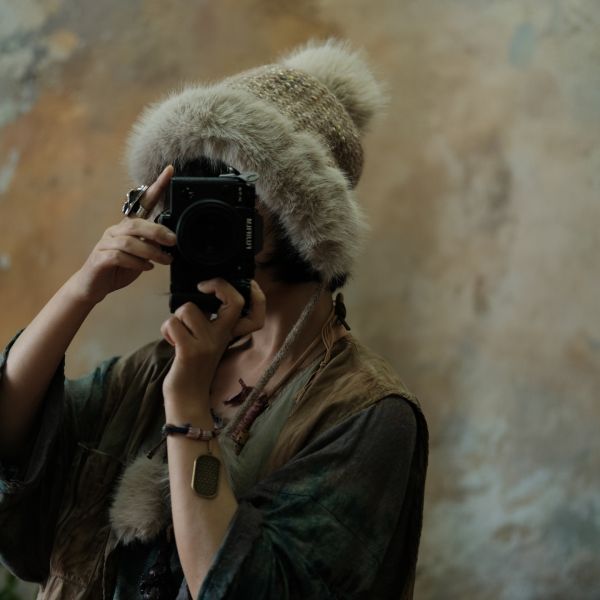 燕燕~復古文藝費爾島針織毛帽-2 