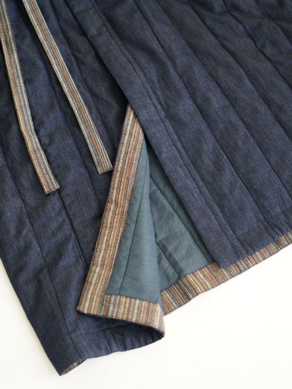 燕燕~個性牛仔拼接寬鬆中長棉服 保暖夾棉外套 abM2533201 