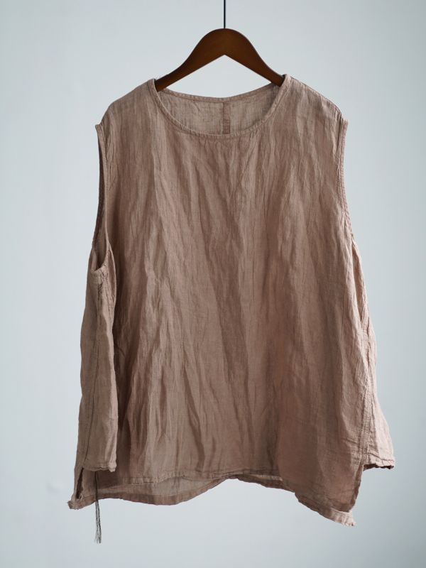 燕燕~亞麻~秋季文藝水洗做舊多色休閒懷舊百搭背心 ab2531101 