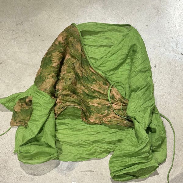 燕燕棉麻～苧麻 文藝復古印花斜襟繫帶小衫 上衣 可當外套 