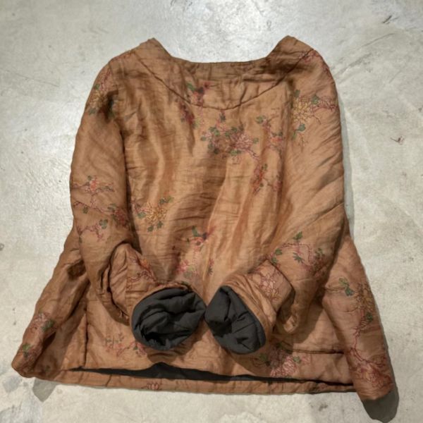 燕燕~棉麻商品~苧麻  印花套頭棉衣棉服上衣 