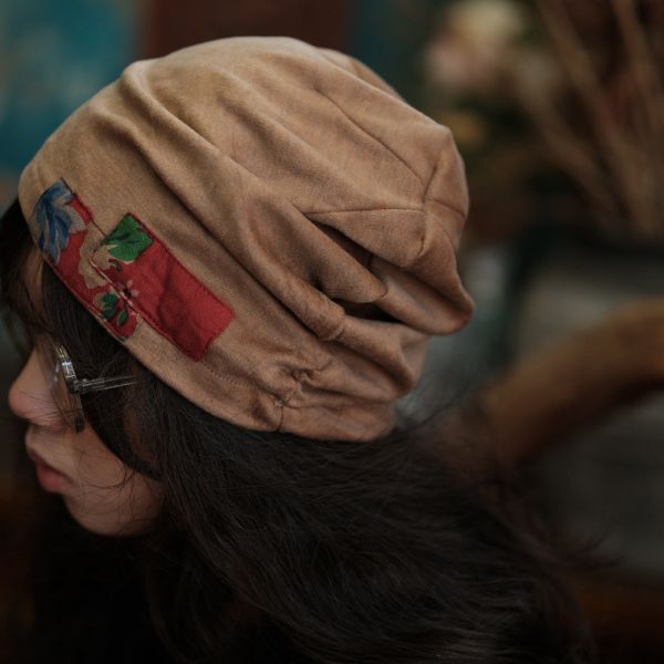 燕燕~棉麻商品~復古百搭針織文藝棉帽 ab177301 