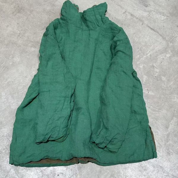 燕燕～印花亞麻夾棉高領套頭打底衫 高領上衣 ab25501 