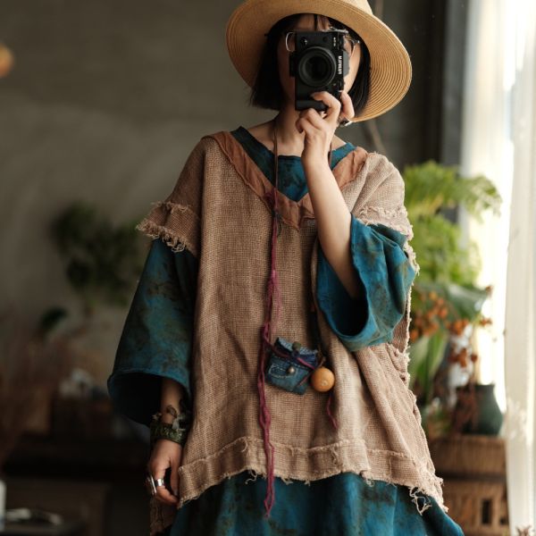 燕燕～復古圓領捲邊背心 ab235301 