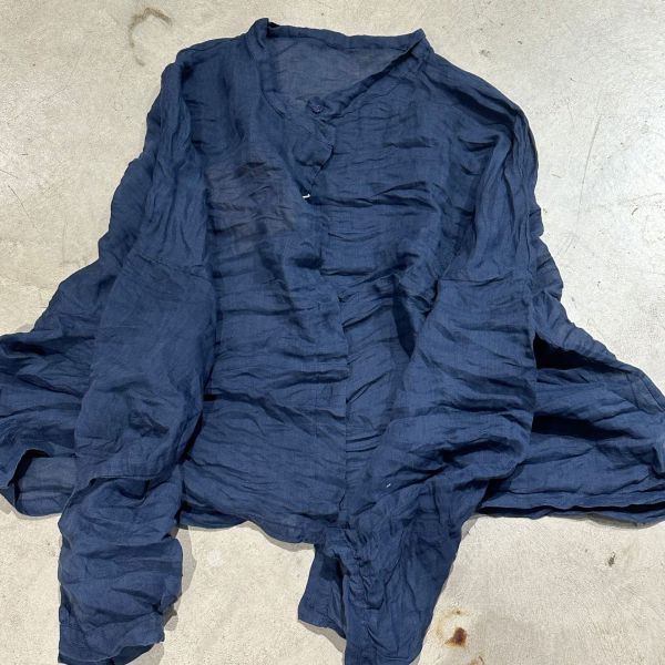 燕燕~春夏新款  全新百搭原宿風莧麻春夏文藝復古開襟衫襯衫 上衣 外套 