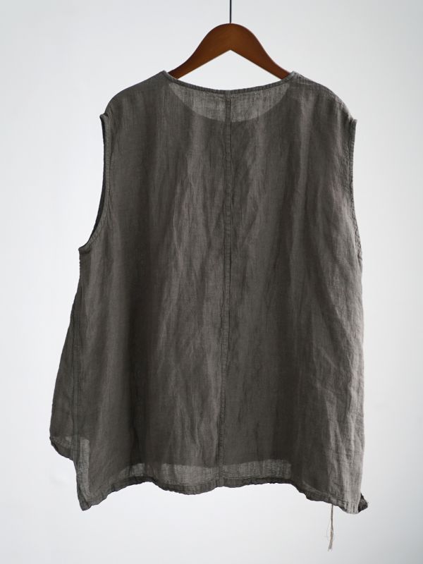 燕燕~亞麻~秋季文藝水洗做舊多色休閒懷舊百搭背心 ab2531101 