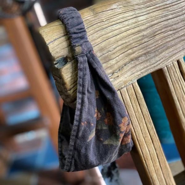 燕燕~棉麻商品~四季款 針織數碼印花正雪花洗懷舊髮帶  髮飾  ab200601 