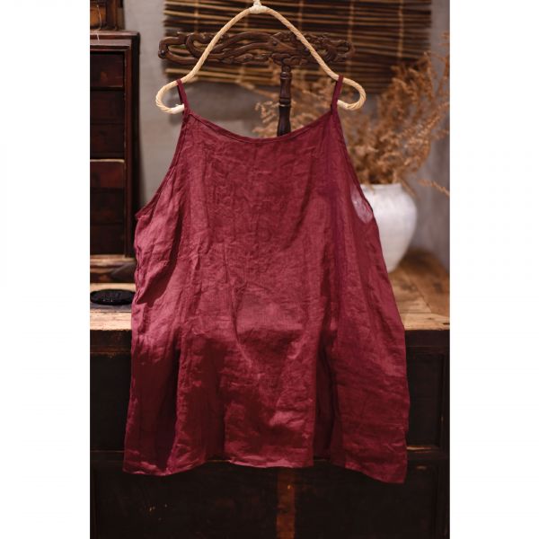 燕燕~棉麻商品~輕薄苧麻春夏內搭吊帶上衣背心 