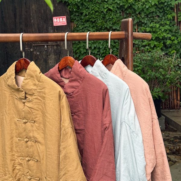 燕燕~大口袋手工盤扣文藝棉衣 復古棉服短外套棉襖外套 