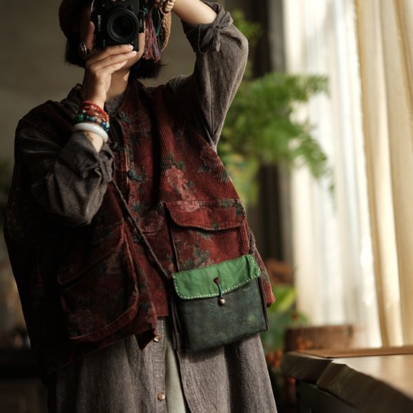 燕燕~斜跨翻蓋拼布手工夾棉百搭包包 SC07001 