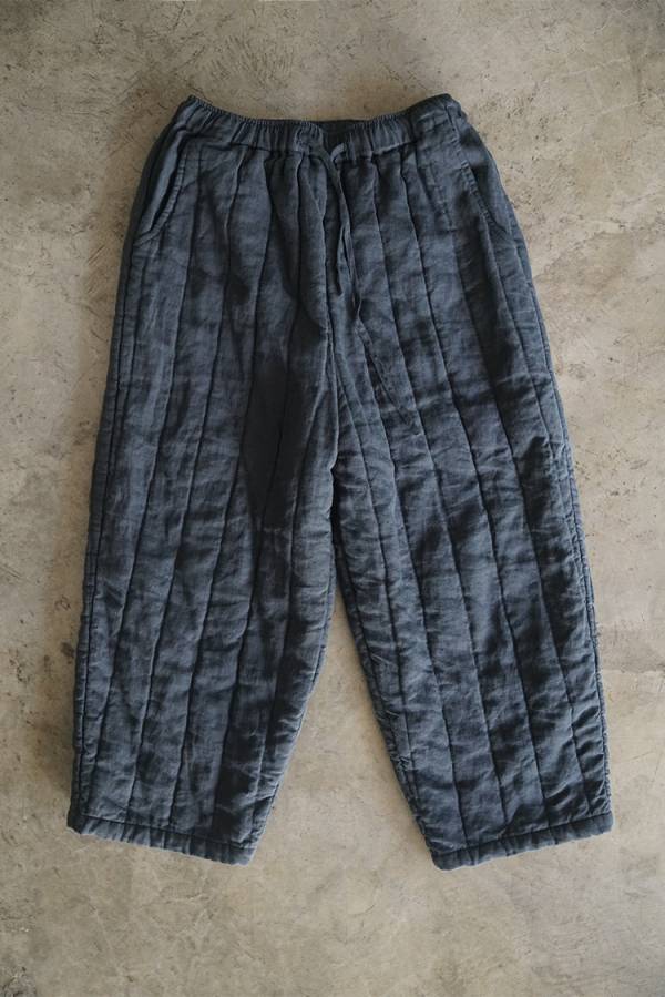 燕燕棉麻～亞麻材質 文藝做舊壓條加厚夾棉直筒棉褲 休閒顯瘦薄棉麻褲 長褲 ab021701 