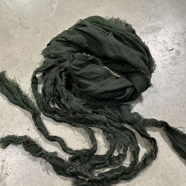 燕燕~色織亞麻 多用復古混搭 可當腰封 圍巾 披肩 