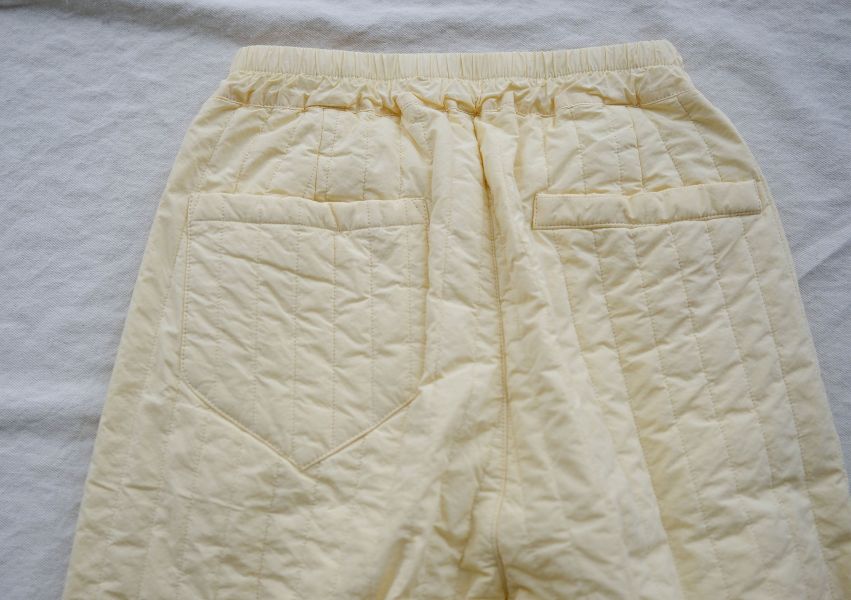 燕燕~休閒文藝加厚絎棉九分褲 乾淨簡約條紋絎線棉褲  ab2237701 