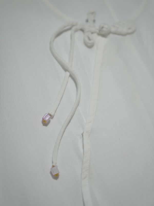 燕燕~春季新品～苧重工琵琶扣涼爽上衣 苧麻襯衫 ab2634701 