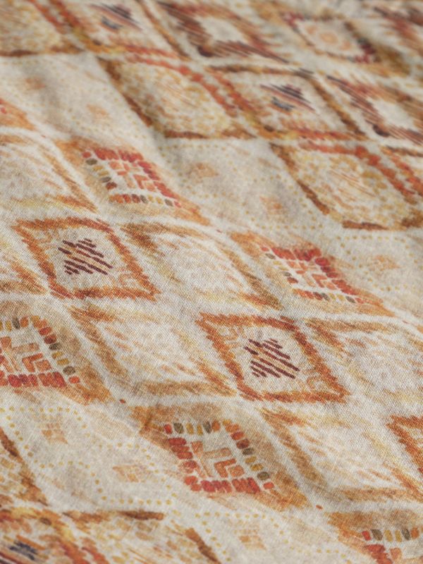 燕燕~數位印花對襟夾棉磨毛懷舊混搭純棉加厚背心  abM2532301（可加購長裙搭成一套） 