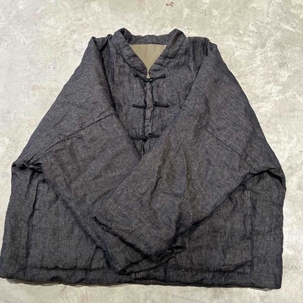 燕燕~復古立領盤口中式棉衣外套 