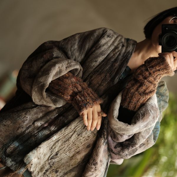 燕燕~文藝防曬防風保暖百搭毛線袖套 abSC09201 