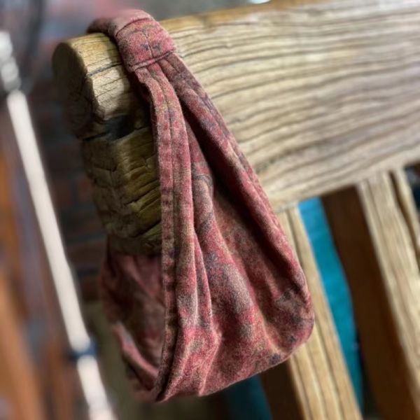 燕燕~棉麻商品~四季款 針織數碼印花正雪花洗懷舊髮帶  髮飾  ab200601 