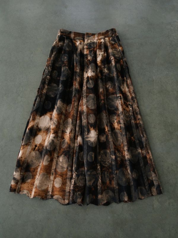 燕燕~秋冬款 復古提花紮染工藝直筒褲 百搭顯瘦雙層闊腿褲  ab2440001 (此件不退換） 