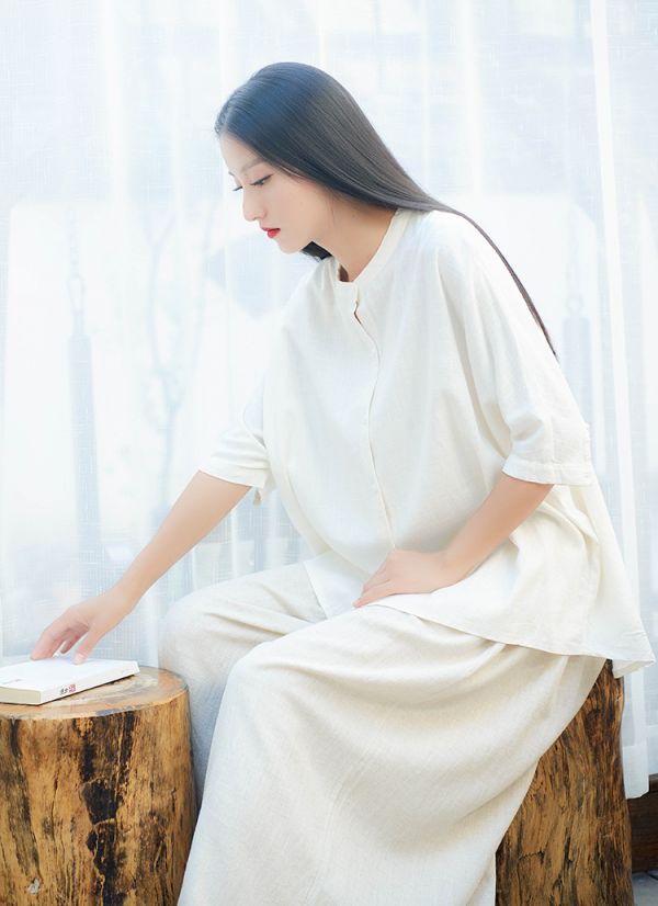 燕燕~春夏款 棉麻新品  禪意文藝居家外套上衣  棉麻衫 