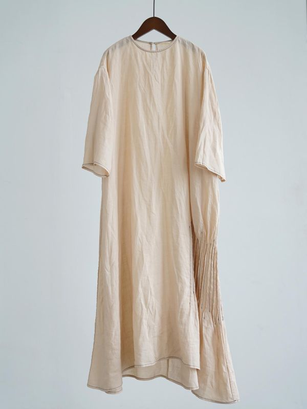 燕燕~春夏新品～簡約圓領褶皺寬鬆版型顯瘦洋裝 連身裙 ab2630801 