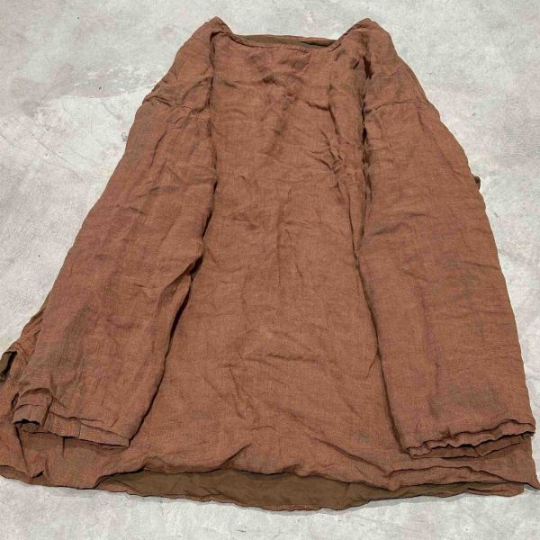 燕燕~亞麻 雙層套頭中長內搭外搭衫 上衣 ab27101 