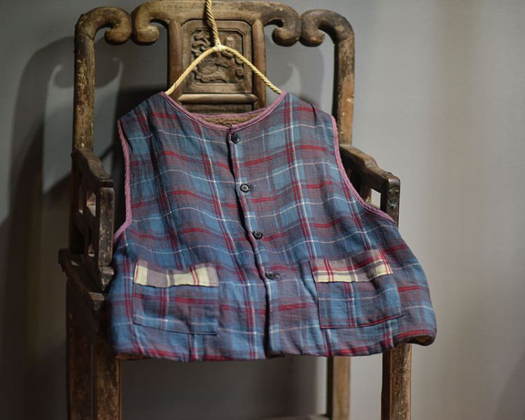 燕燕. 秋冬款 羊羔絨  復古保暖護肩 加厚棉背心 