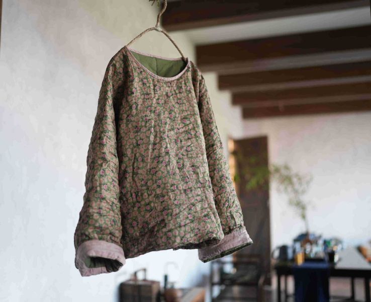 燕燕~超柔苧麻 高溫水洗小棉衣寬鬆女裝棉服上衣 