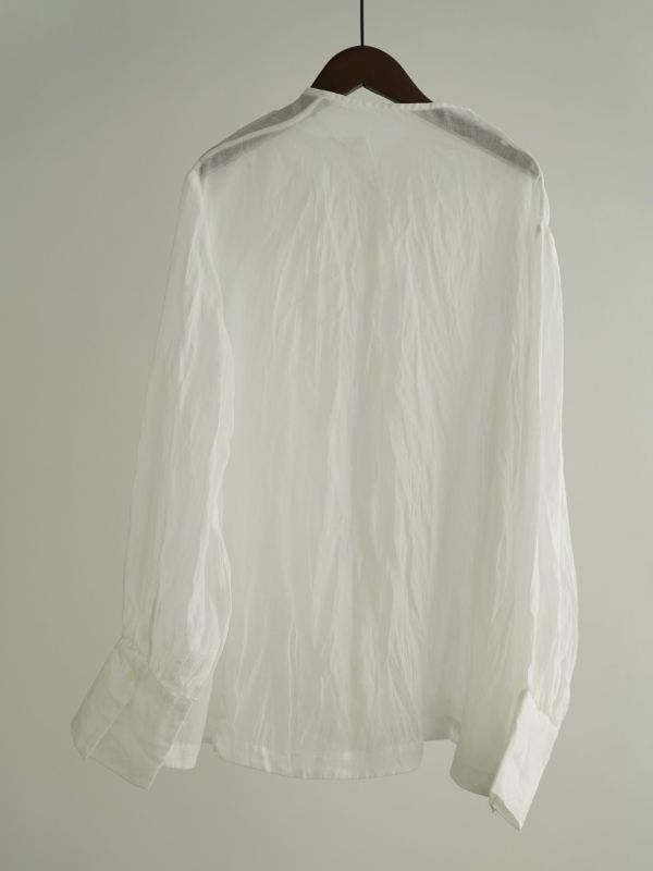 燕燕~夏季新品～文藝復古苧麻襯衫蕾絲花邊套頭長袖防曬衣簡約襯衫 ab2632901 