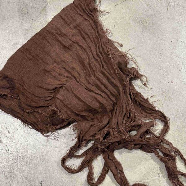 燕燕~色織亞麻 多用復古混搭 可當腰封 圍巾 披肩 