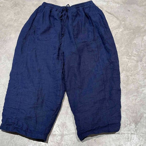 燕燕～ 加厚亞麻夾棉休閒棉褲 長褲 ab25101 