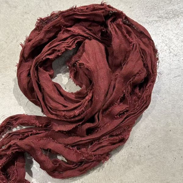 燕燕~色織亞麻 多用復古混搭 可當腰封 圍巾 披肩 