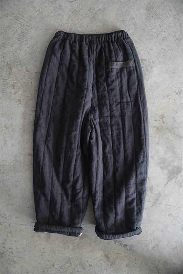 燕燕棉麻～亞麻材質 文藝做舊壓條加厚夾棉直筒棉褲 休閒顯瘦薄棉麻褲 長褲 ab021701 