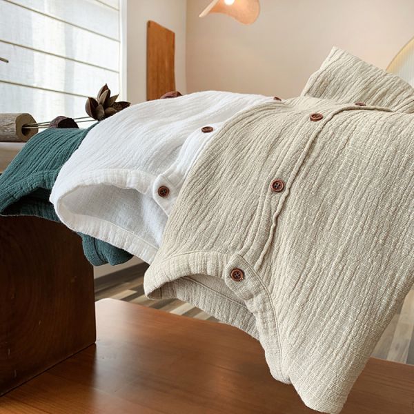 燕燕~春夏新品 棉麻 砂洗柔軟百搭有型文藝上衣 襯衫 長袖棉麻衫 