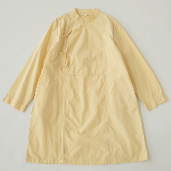 燕燕～有機棉。新中式斜襟繫帶斜襟長襯衫 上衣 洋裝 連身裙 