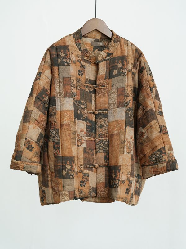 燕燕~秋冬款 復古拼色盤扣保暖寬鬆棉衣中式加厚懷舊外套棉襖外套 ab2439601 