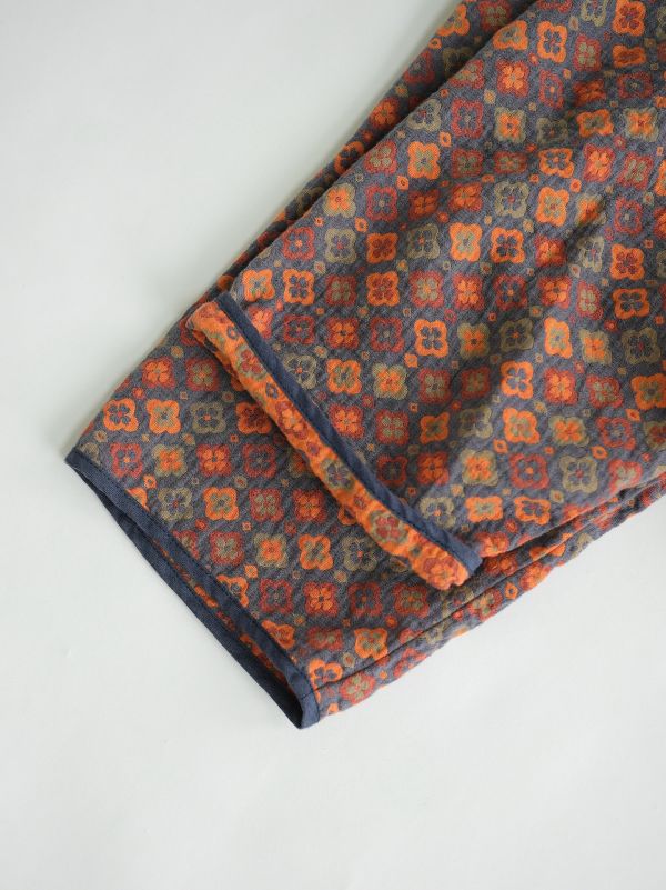 燕燕~棉麻商品~全棉提花開襟衫 幾何撞色提花小外套.  ab2322701 