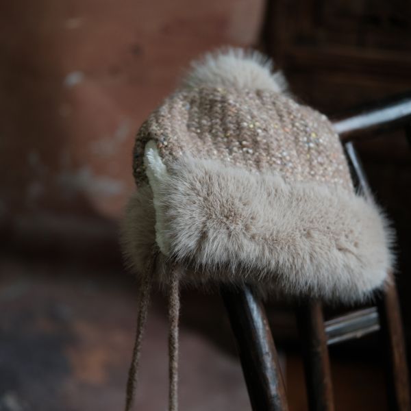 燕燕~復古文藝費爾島針織毛帽-2 