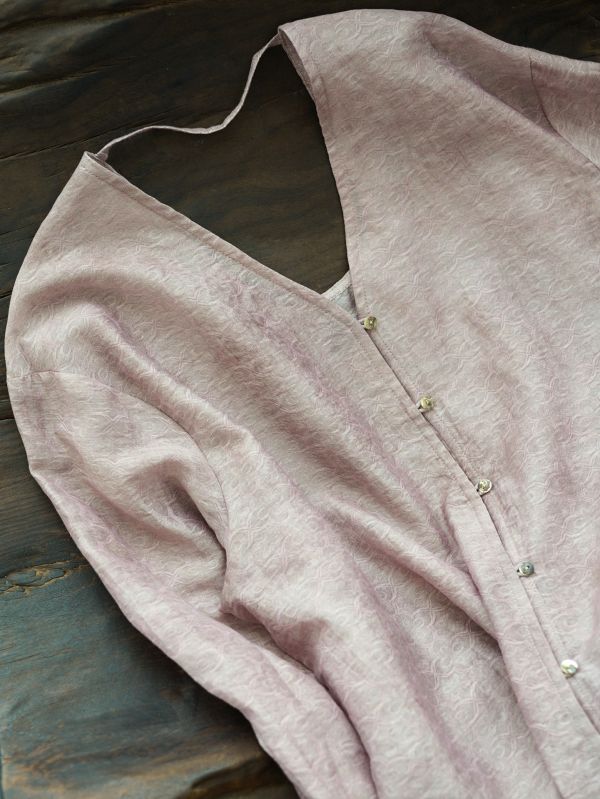 燕燕～暈染撞色V領長袖襯衫 上衣外套   ab2519701 