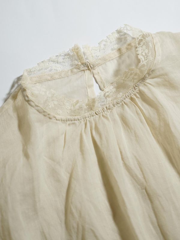 燕燕~夏季新品～文藝復古苧麻襯衫蕾絲花邊套頭長袖防曬衣簡約襯衫 ab2632901 