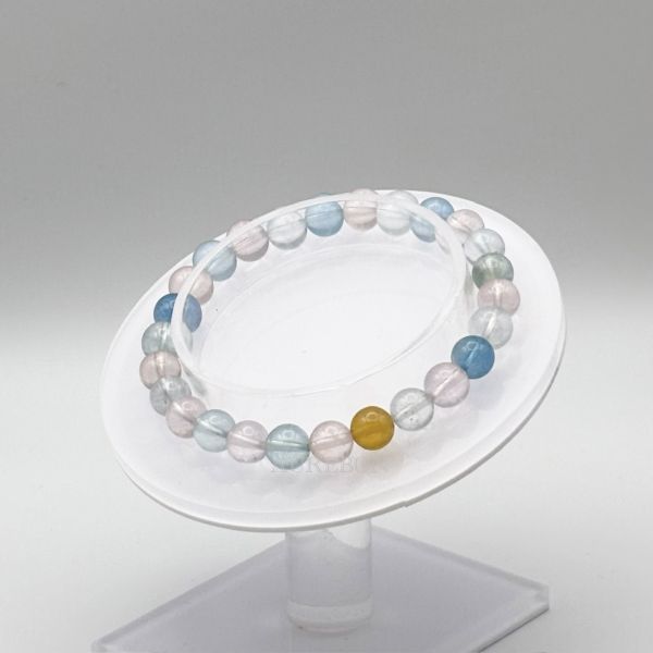 頂級摩根石｜高透精品訂製手鍊・能量淨化｜首次到店換線免費 摩根石、Morganite、天然摩根石、精品水晶、能量飾品、訂製手鍊、招桃花、心靈療癒、高透摩根石