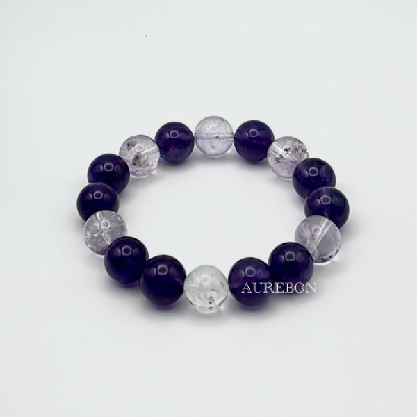 年度行運密碼147｜深紫水晶 × 薰衣草紫晶・智慧穩定・覺察專注能量（含芮隱專屬密碼啟動水晶） 