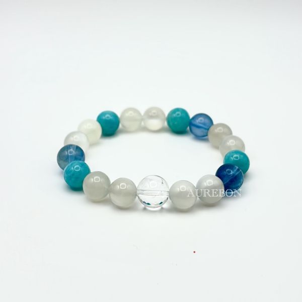 年度行運密碼357｜白月光 × 海藍寶 × 天河石・直覺指引・情緒平衡能量（含芮隱專屬密碼啟動水晶） 海藍寶手鍊, 天河石, 白月光, 年度行運密碼, 芮隱水晶, 密碼啟動水晶, 情緒平衡, 溝通能量, 行運水晶, 心靈流動, 水元素水晶, 海藍寶功效, 天河石功效, 白月光功效