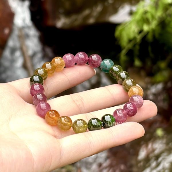 年度行運密碼159｜彩色碧璽・全頻啟動・行動與重生能量（全碧璽特製款） 彩色碧璽, Tourmaline, 年度行運密碼, 芮隱水晶, 行動能量, 七輪平衡, 重生水晶, 蛻變能量, 穩定成長, 行運水晶, 彩碧手鍊, 能量流動