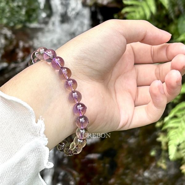 年度行運密碼147｜精品紫黃晶手串・光之平衡・高頻專注能量（高透特級款） 