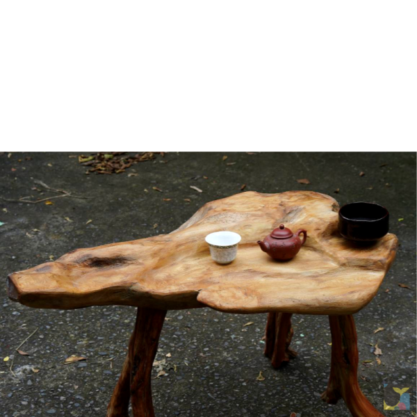 藝術造型原木茶盤桌 