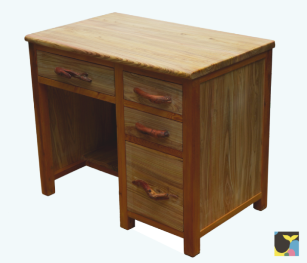 台灣檜三層手工書桌櫃 