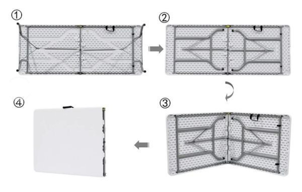 戶外活動市集攤友首選｜152cm折疊桌 摺疊桌、152cm折疊桌、戶外桌、擺攤桌、露營桌、市集桌、塑膠桌、折合桌、活動桌、長桌、台灣現貨、戶外摺疊桌、防水桌面、鋼管桌架、攜帶型桌子、野餐桌、工作桌、展售桌、收納桌、租借桌