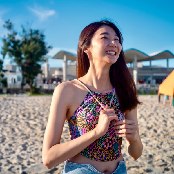 野心花海 | 削肩款比基尼式上衣 